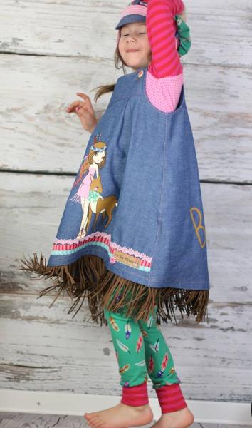 1Mtr. ♥XL Kunstleder Fransenband BRAUN - 12cm ♥