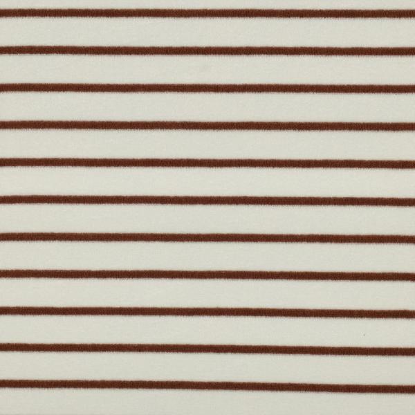 0,5 MTR. ♥ FROTTEE STREIFEN ECRU/TAUPE ♥