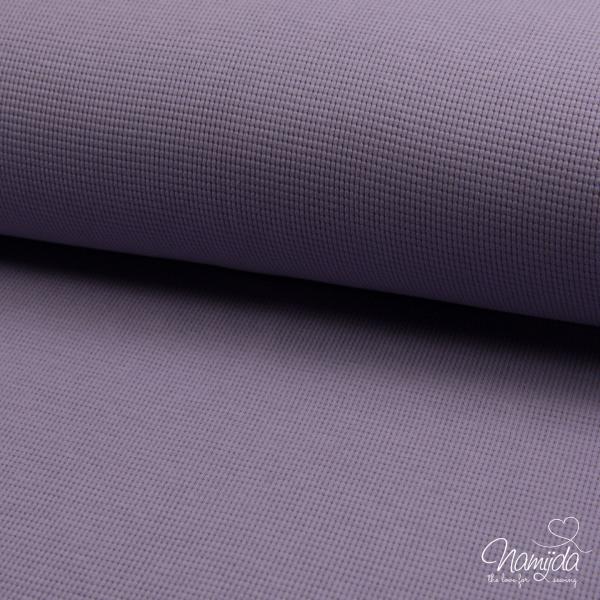 0,5 MTR. WAFFEL JERSEY 100% BAUMWOLLE - ANTIK LILA