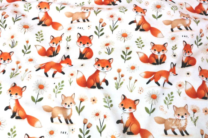 0,50 MTR. ♥ FUCHS LIEBE NATUR JERSEY ♥
