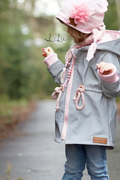 0,5 MTR. ♥ REFLEKTIERENDER SOFTSHELL GRAU ♥