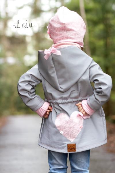 0,5 MTR. ♥ REFLEKTIERENDER SOFTSHELL GRAU ♥