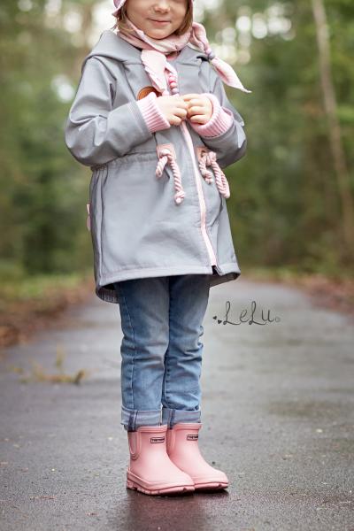 0,5 MTR. ♥ REFLEKTIERENDER SOFTSHELL GRAU ♥