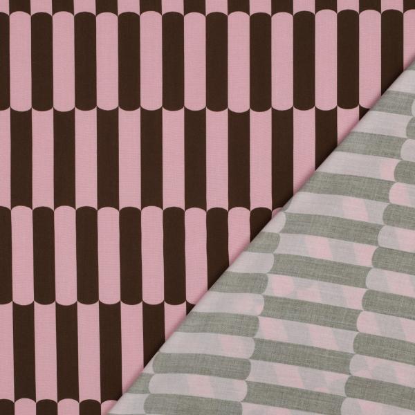 0,5 MTR.♥ VISKOSE ECOVERO BLUSH LINES ALTROSA ♥