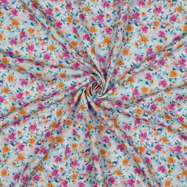 0,5 MTR.♥ VISKOSE ECOVERO SUNNY BLOSSOM ♥