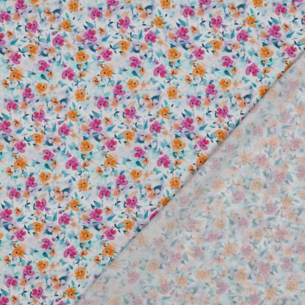 0,5 MTR.♥ VISKOSE ECOVERO SUNNY BLOSSOM ♥