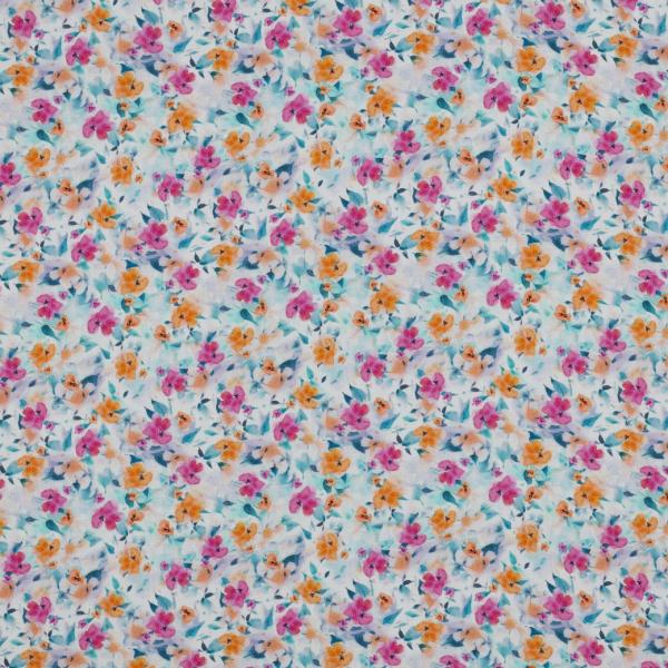 0,5 MTR.♥ VISKOSE ECOVERO SUNNY BLOSSOM ♥