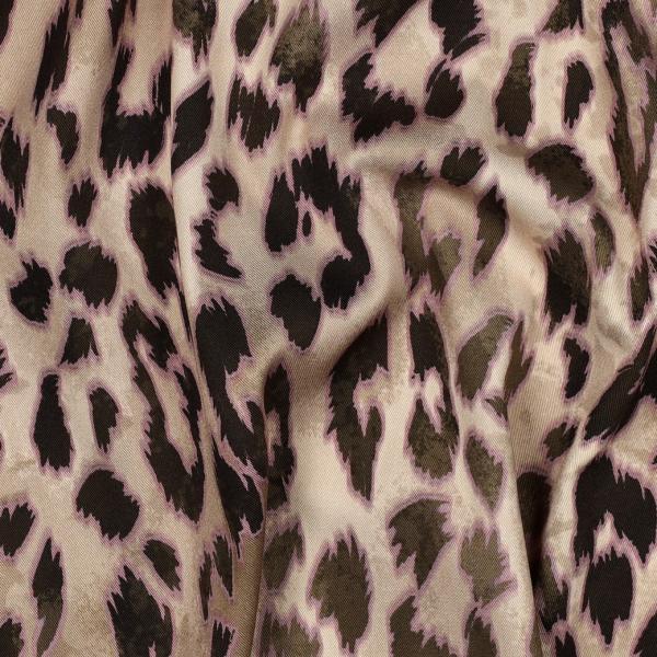 0,5 MTR.♥ VISKOSE SOFT WILD LEO LEICHT ELASTISCH ♥