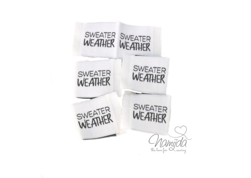5 STCK. ♥ NAMIJDA EP WEBETIKETTEN - SWEATER WEATHER ♥