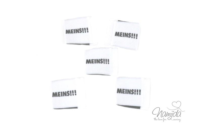 5 STCK. ♥ NAMIJDA EP WEBETIKETTEN - MEINS!!! ♥