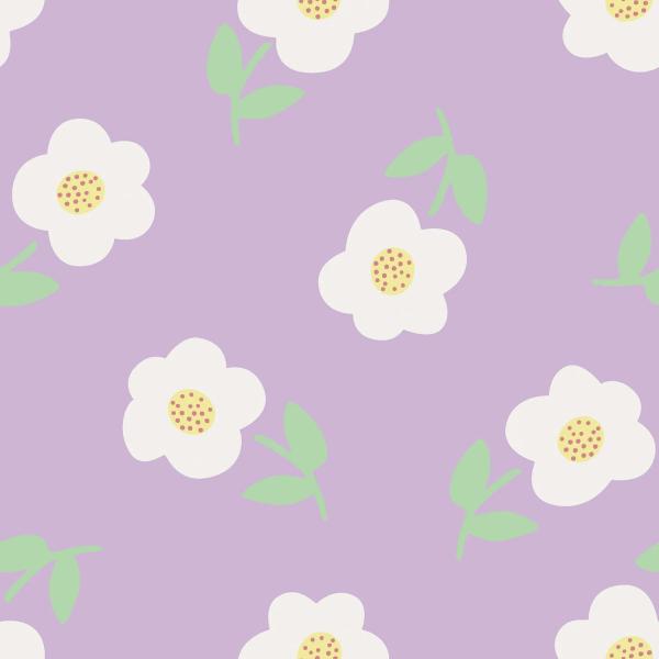 0,50 MTR. ♥ SPRING DAISIES FLIEDER JERSEY ♥