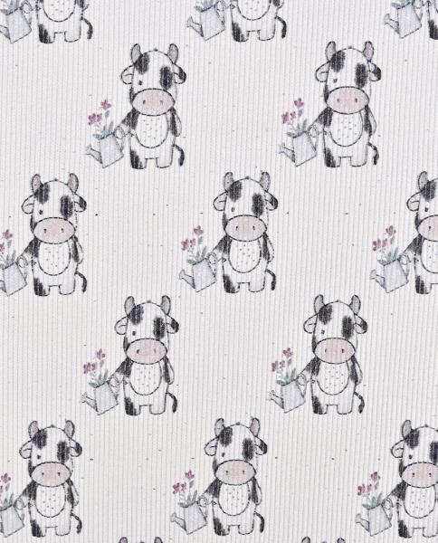 0,5 MTR. ♥ RIPPSTRICK JERSEY DORFKIND KUH ♥