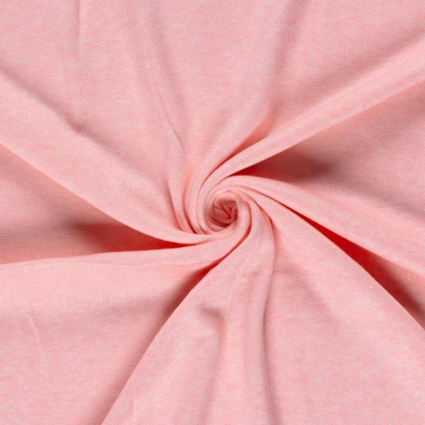 0,5 MTR. ♥ SUPER FLAUSCHIG - WEICHER  STRICKSTOFF ROSA MELANGE ♥