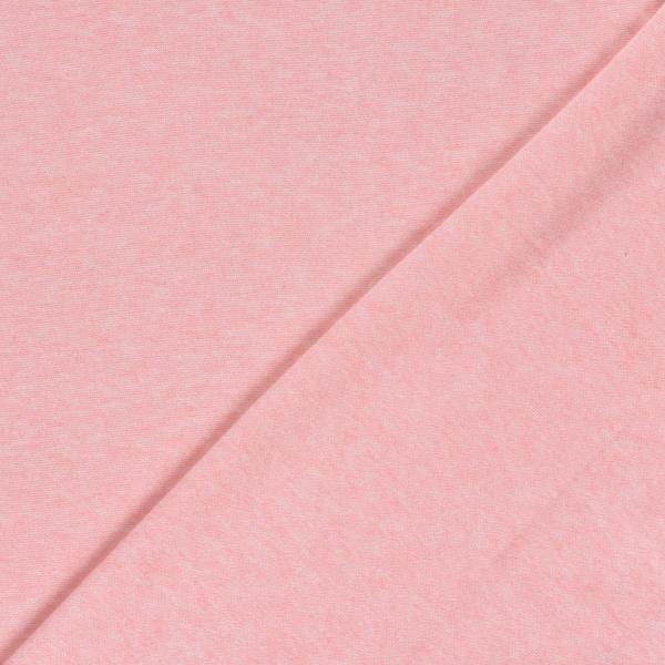 0,5 MTR. ♥ SUPER FLAUSCHIG - WEICHER  STRICKSTOFF ROSA MELANGE ♥