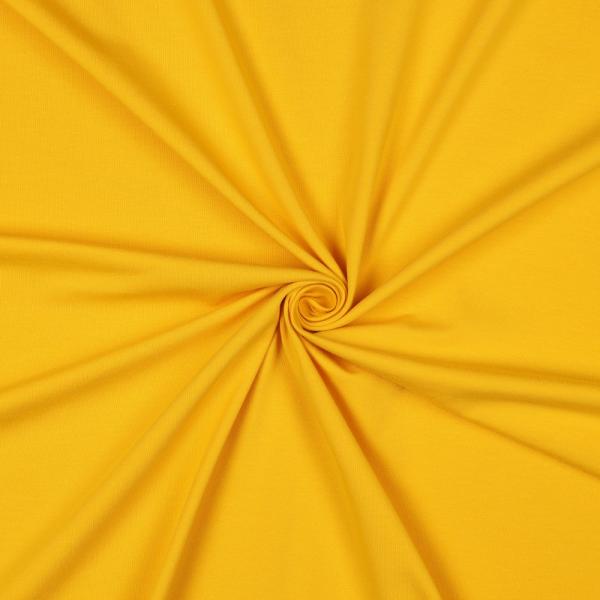 0,5 MTR. ♥  UNI BIO BAUMWOLLJERSEY GELB ♥
