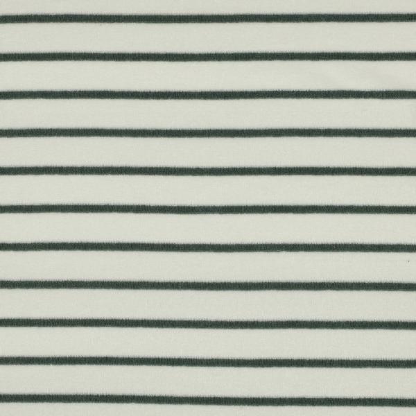 0,5 MTR. ♥ FROTTEE STREIFEN ECRU/MINZE ♥