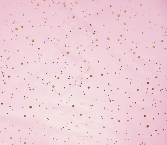 0,50 MTR. ♥ GOLDEN BLUSH FOIL ROSA JERSEY ♥