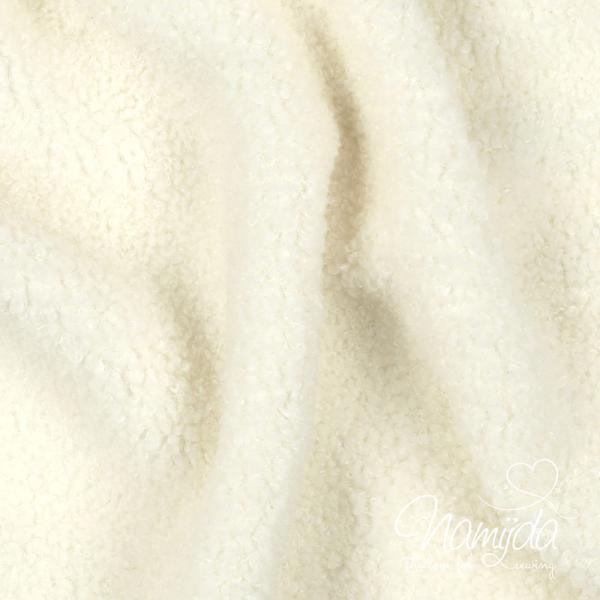 0,5 MTR. ♥ TEDDY BOUCLE FLEECE DOUBLEFACE NATUR ♥