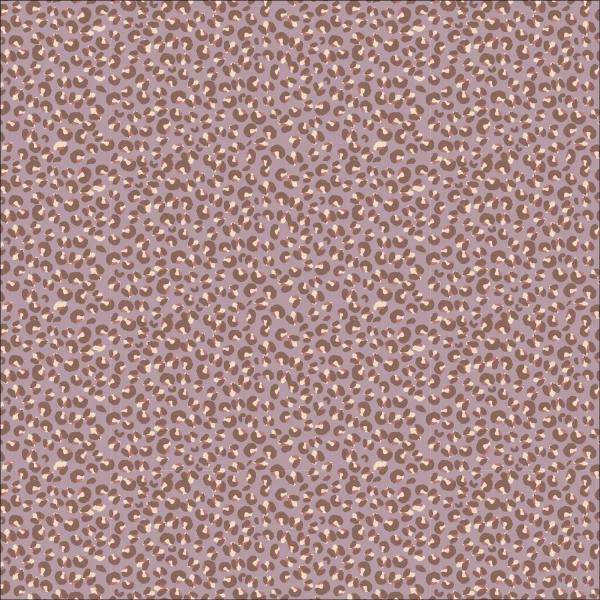 0,50 MTR. ♥ LEO LATTE DUSTY LILA JERSEY  ♥