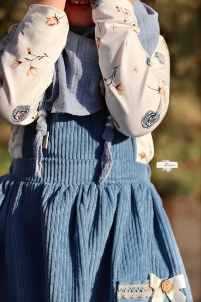 0,50 MTR. ♥ BREITCORD PuDERBLAU ♥