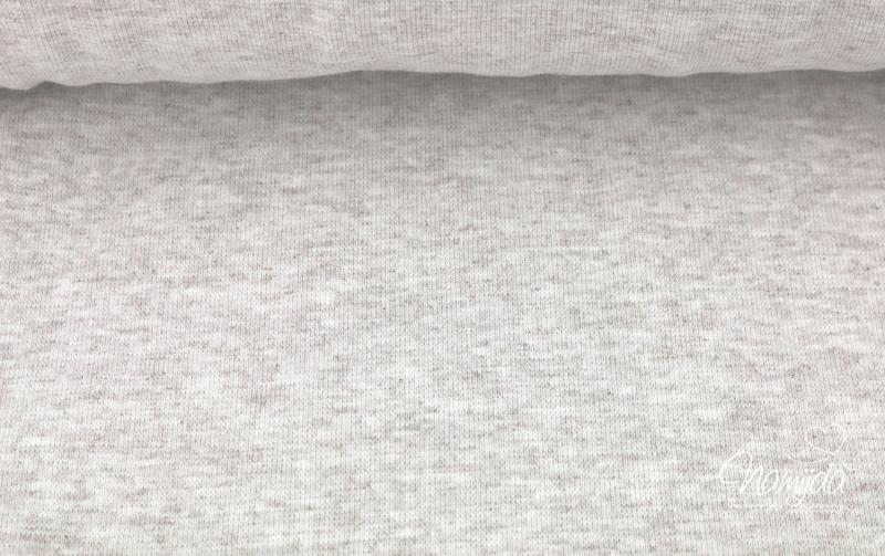 ♥0,5 Mtr. Bündchen - GLATT - TAUPE - MELIERT - Schlauch ♥