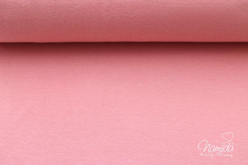 ♥0,5 Mtr. BIO Bündchen GLATT - ROSE ROUGE - Schlauch ♥