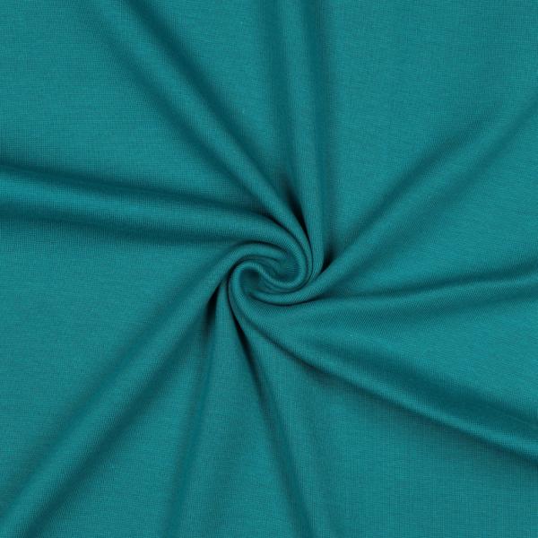 0,5 MTR. ♥  UNI BIO BAUMWOLLJERSEY PETROL ♥