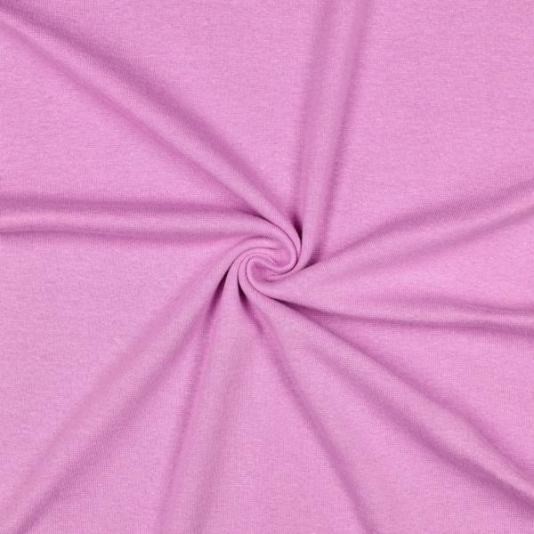 0,5 MTR. BIO SoMMER BAUMWOLL  Sweat PLUM LAVENDEL /FRENCH TERRY