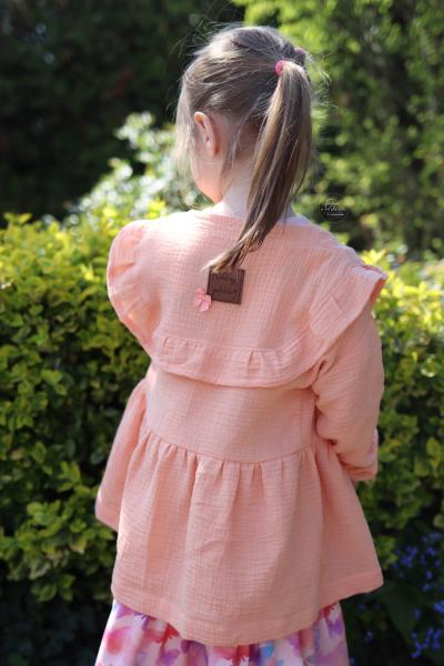 0,5 MTR. ♥ DouBLE GAUZE - Musselin APRICOT - Baumwollstoff ♥