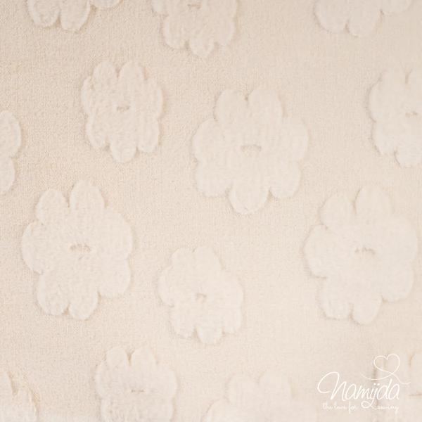 0,5 MTR. ♥ DAISIES SOFT TEDDY NATUR ♥