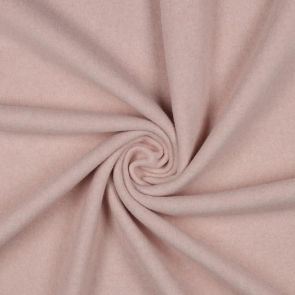 0,5 MTR. ♥ Doubelface Baumwollfleece ROSE MELANGE - 100% Baumwolle ♥