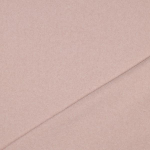 0,5 MTR. ♥ Doubelface Baumwollfleece ROSE MELANGE - 100% Baumwolle ♥