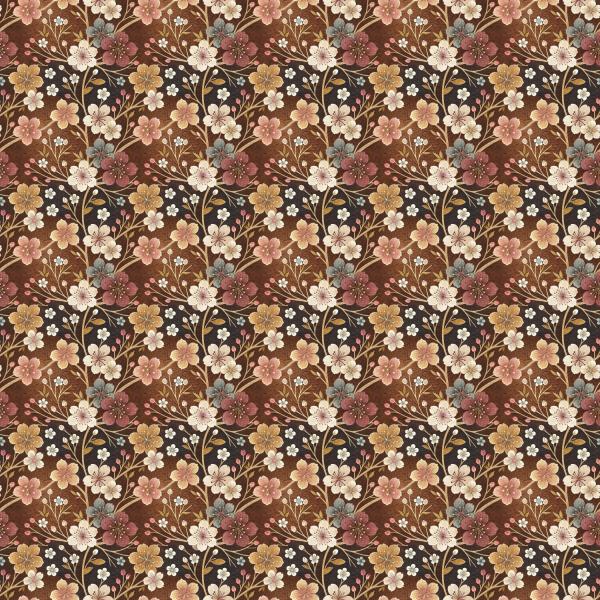 0,50 MTR. ♥ VINTAGE BLOSSOM Jersey ♥