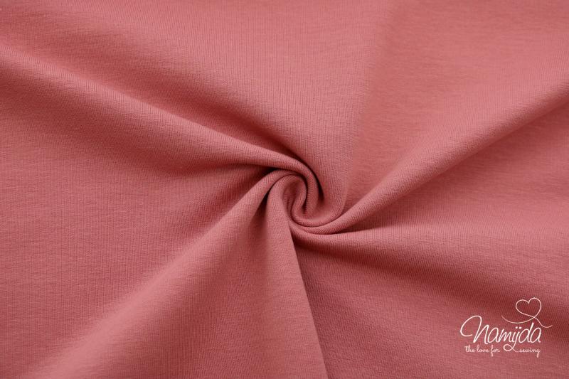 RESTSTÜCK 0,80 MTR. BIO SoMMER BAUMWOLL Sweat PuDER/FRENCH TERRY