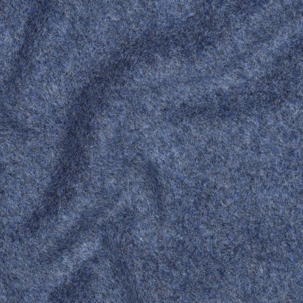 0,5 MTR. ♥ Doubelface Baumwollfleece JEANS MELANGE - 100% Baumwolle ♥