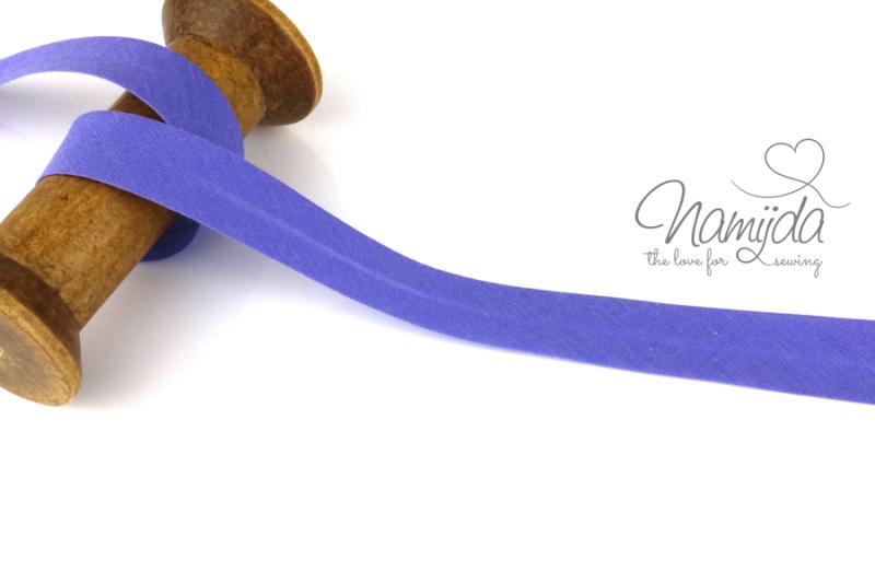 1 MTR. ♥ BAUMWOLL SCHRÄGBAND FLieDER - 20mm♥