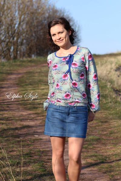 1 MTR. ♥ Elastisches Jersey Schrägband - Kobalt Blau ♥