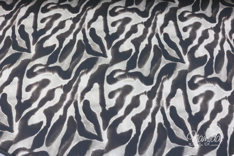 0,5 MTR. ♥ SOFTSHELL ZEBRA BRAUN/SCHWARZ ♥