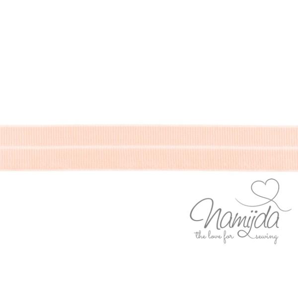1 MTR. ♥ Elastisches Einfassband MATT - APRICOT - 20mm ♥