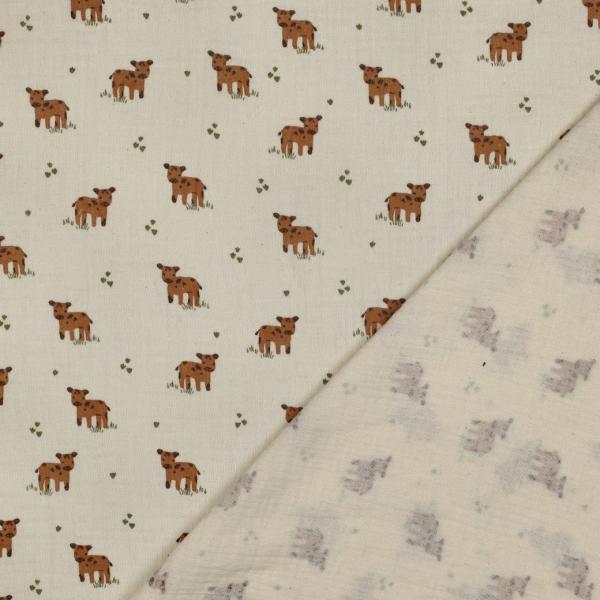 0,5 MTR. ♥ MuSSELIN DORFKIND KUH ♥