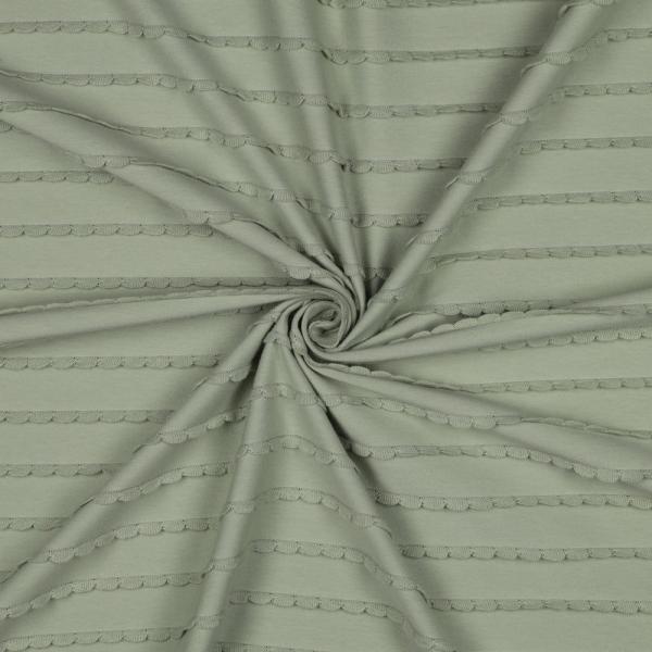 0,5 MTR. ♥ RÜSCHEN JERSEY - MINZE ♥