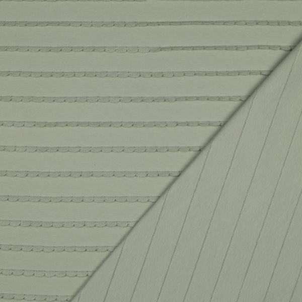 0,5 MTR. ♥ RÜSCHEN JERSEY - MINZE ♥