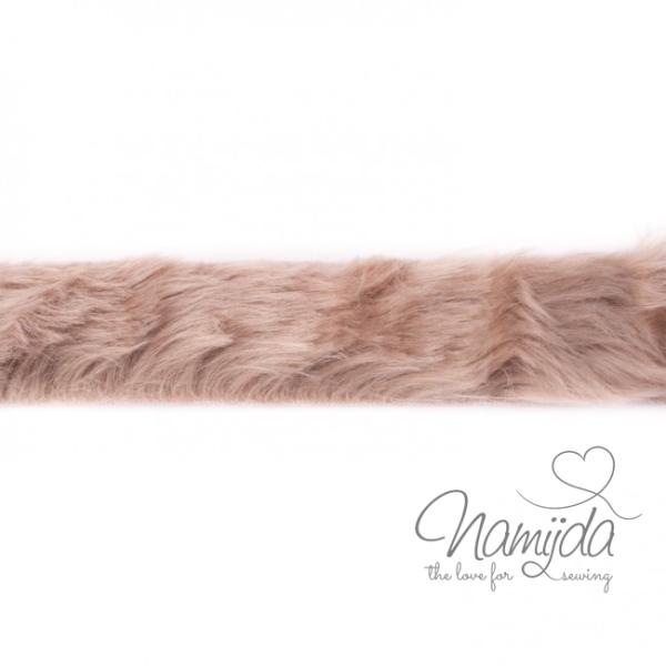 1 MTR. ♥ KUNST FeLLBORTE SAND - 4cm ♥