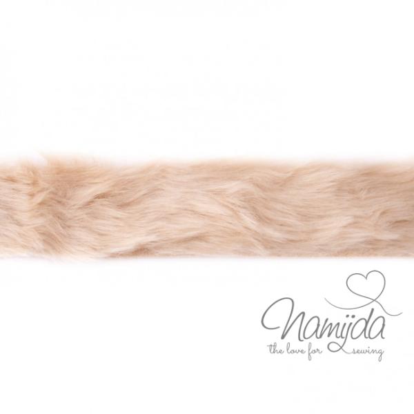 1 MTR. ♥ KUNST FeLLBORTE BeiGE - 4cm ♥