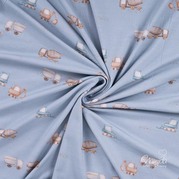 0,50 MTR. BAGGERCHILD BAMBUS JERSEY  DUSTY BLUE