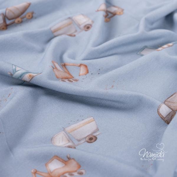 0,50 MTR. BAGGERCHILD BAMBUS JERSEY  DUSTY BLUE
