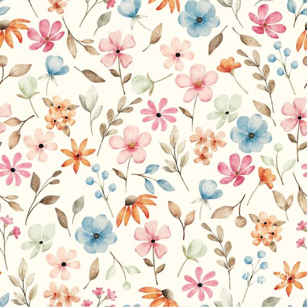 0,5 MTR. ♥ MuSSELIN SPRING FLoWERS ♥