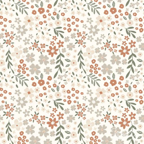 0,5 MTR. BLUMENLIEBE BAUMWOLL POPELINE