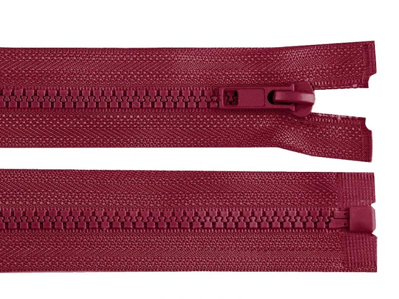 1 Stück Jacken Reißverschluss BORDEAUX - 40cm - teilbar
