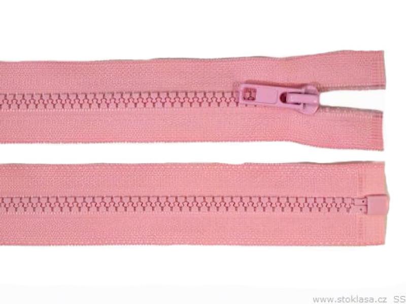 1 Stück Jacken Reißverschluss ROSE - 60cm - teilbar